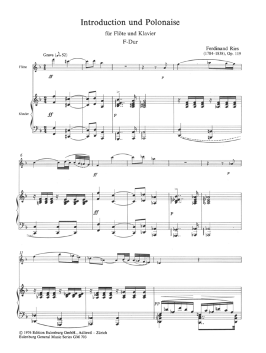 Introduction and Polonaise Flute Solo scores gallery preview page 2