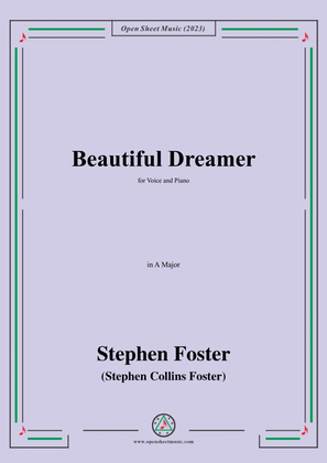 Book cover for S. Foster-Beautiful Dreamer,in A Major