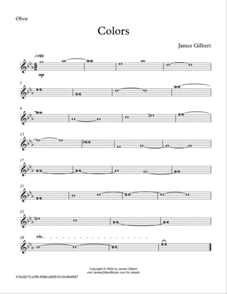 Colors Colors Woodwind Quintet scores gallery preview page 4