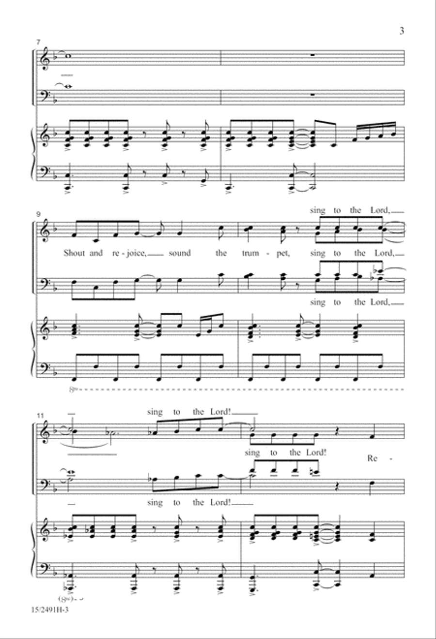 O Clap Your Hands O Clap Your Hands 4-Part scores gallery preview page 4