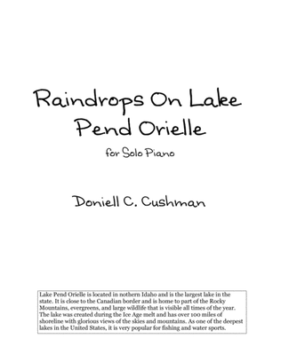 Raindrops on Lake Pend Orielle