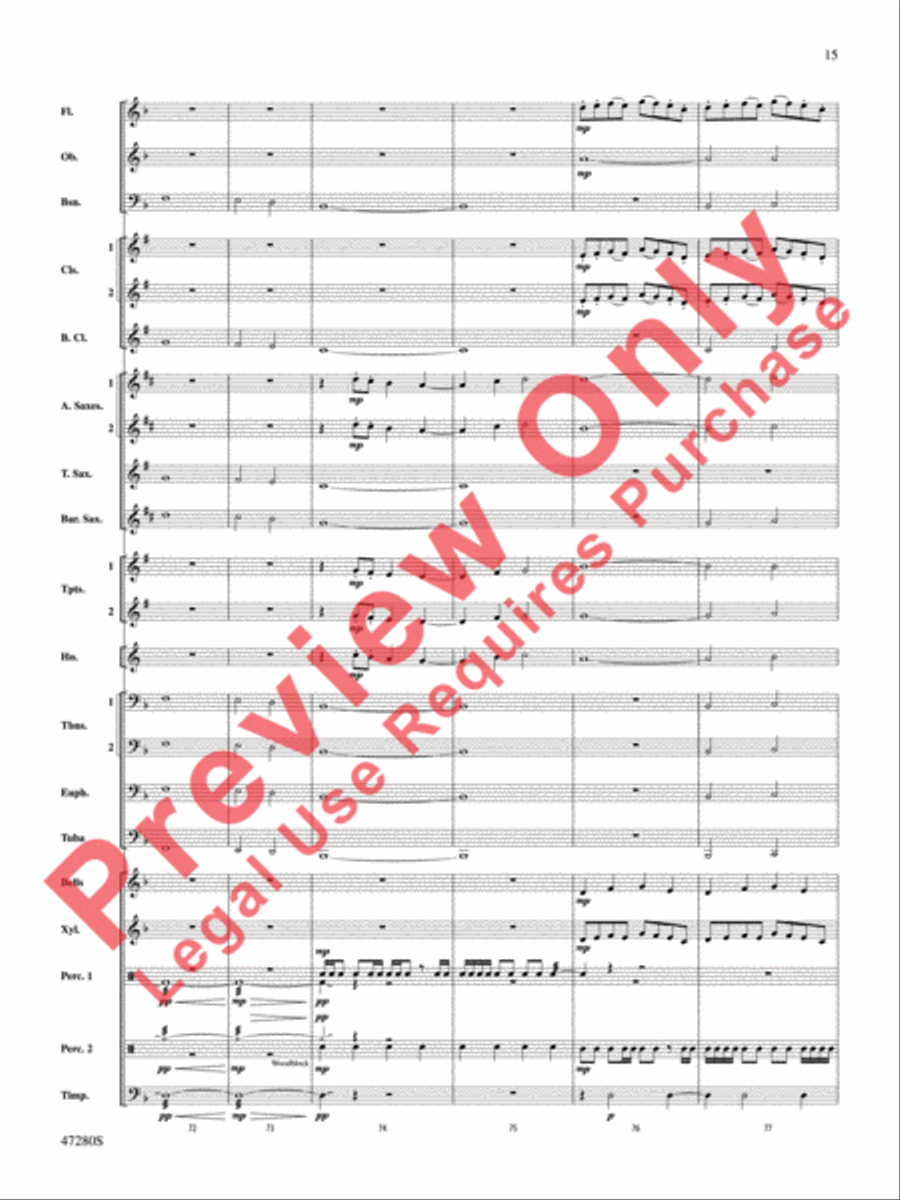 Typhoon Concert Band scores gallery preview page 16