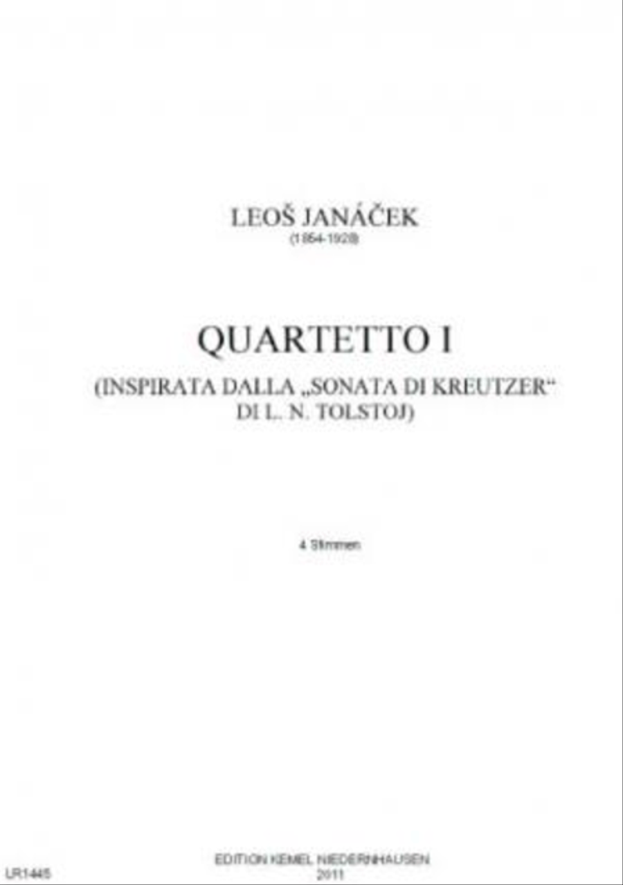 Smyccovy kvartet c. 1 = Streichquartett Nr. 1 String Quartet scores gallery preview page 1