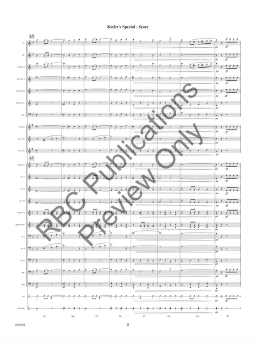 Kiefer's Special Concert Band scores gallery preview page 11