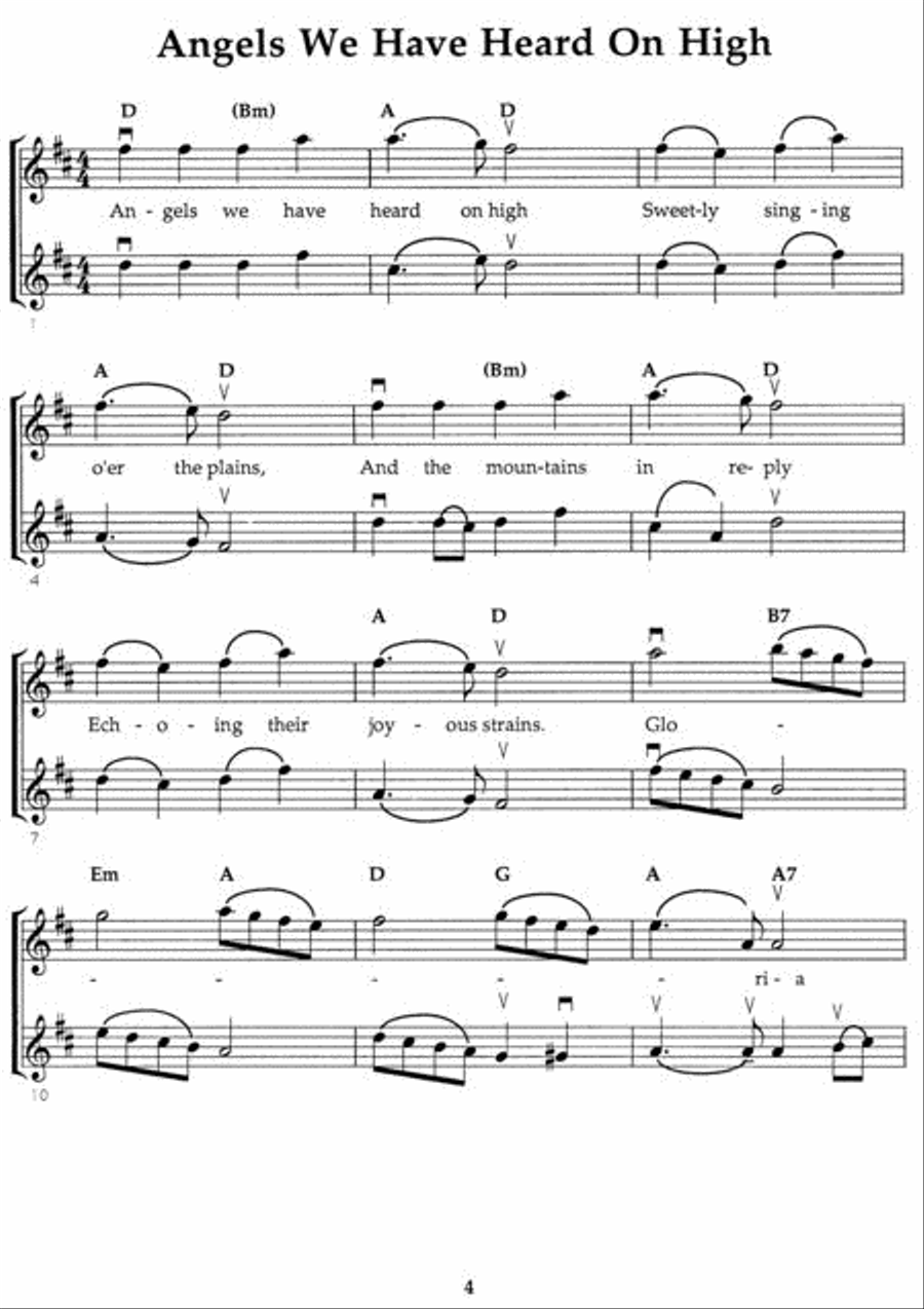 Christmas Duets Violin scores gallery preview page 2