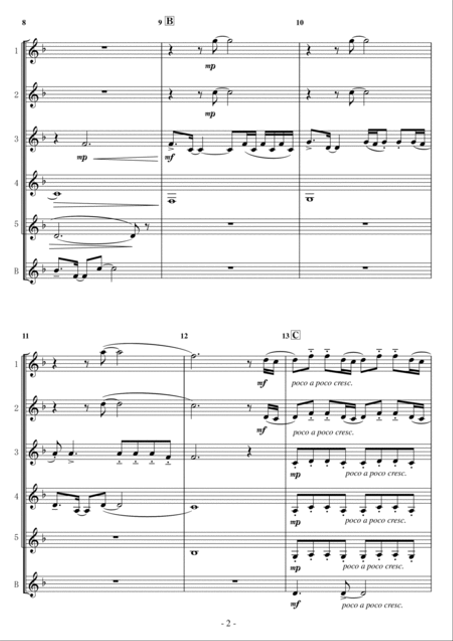 How Far I'll Go Woodwind Ensemble scores gallery preview page 2