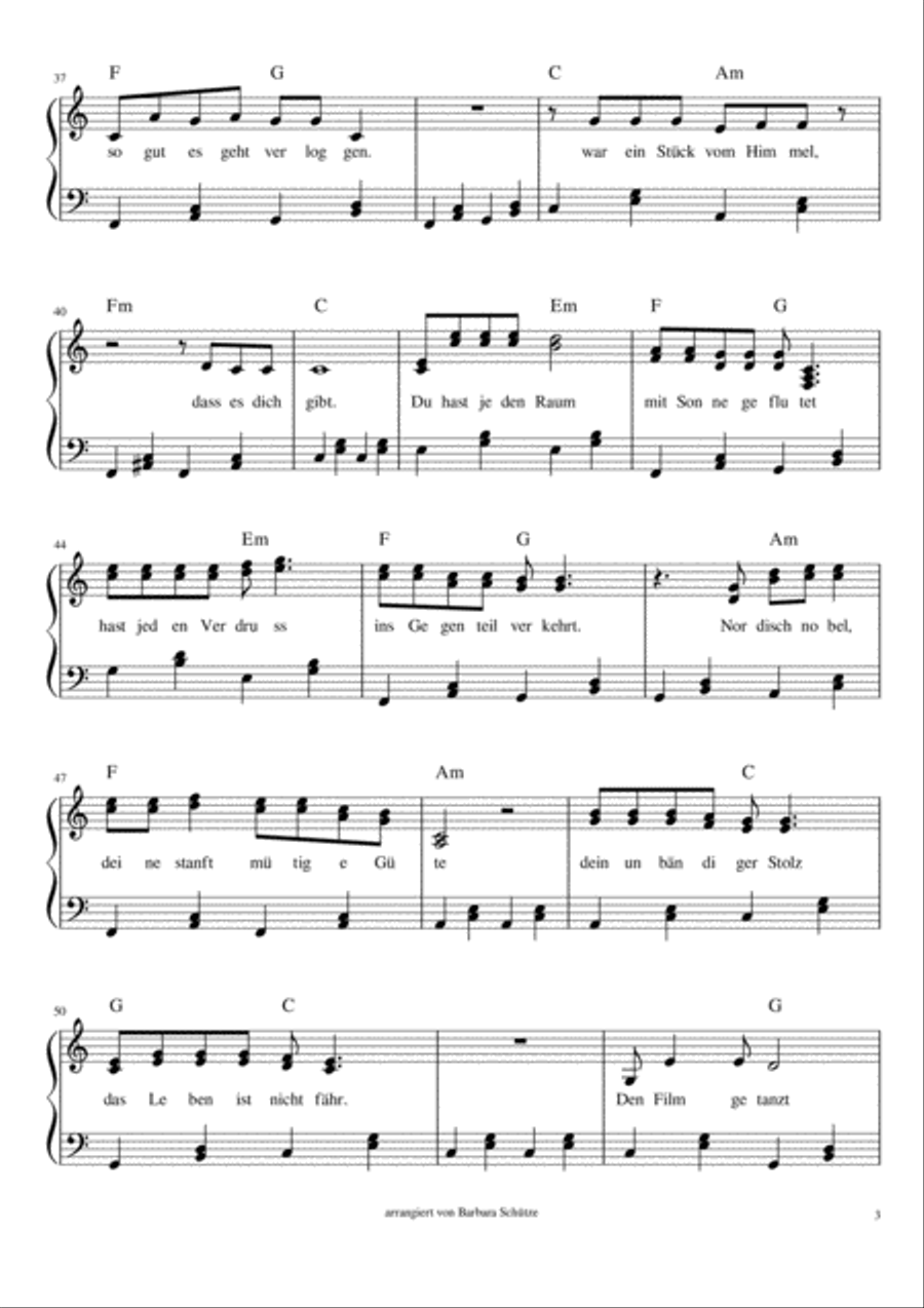 Der Weg Der Weg Piano Solo scores gallery preview page 3