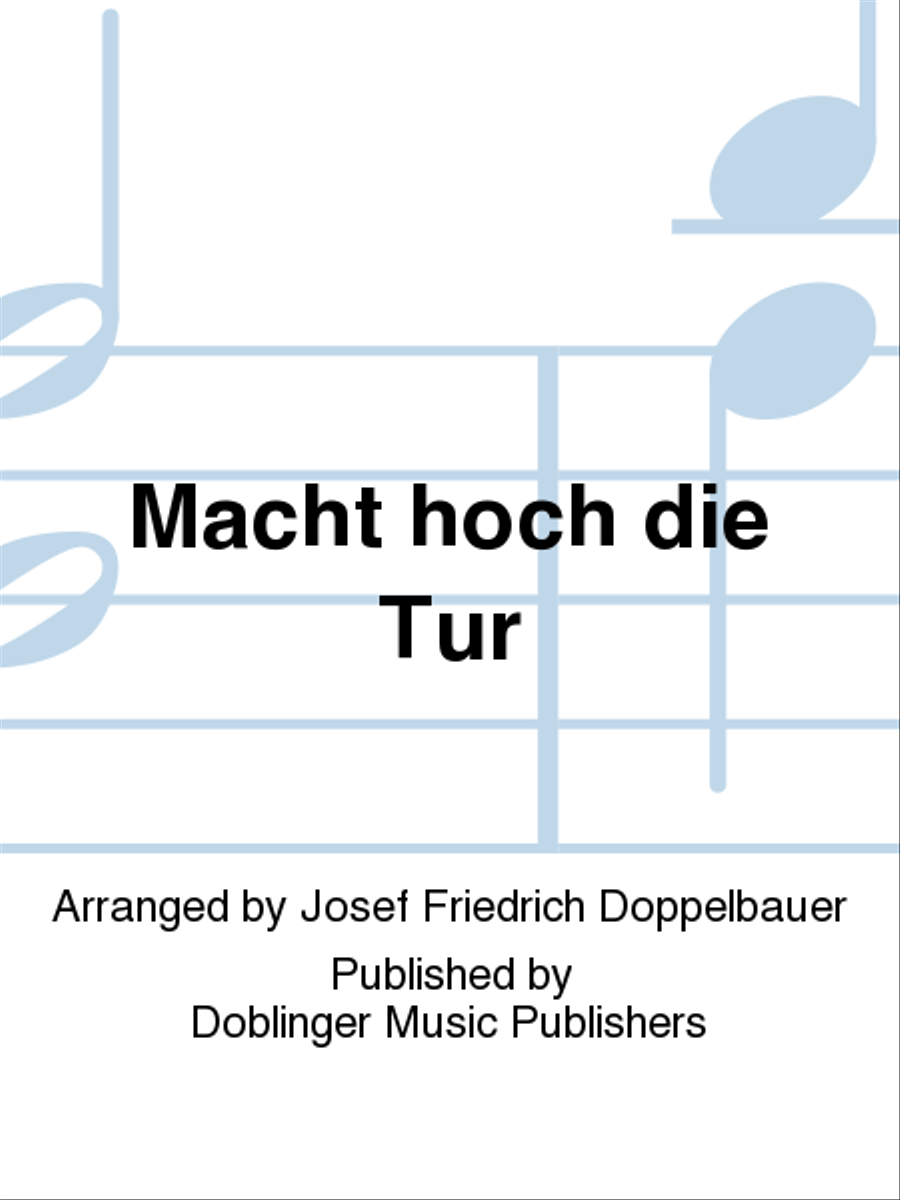 Macht hoch die Tur 4-Part scores gallery preview page 1