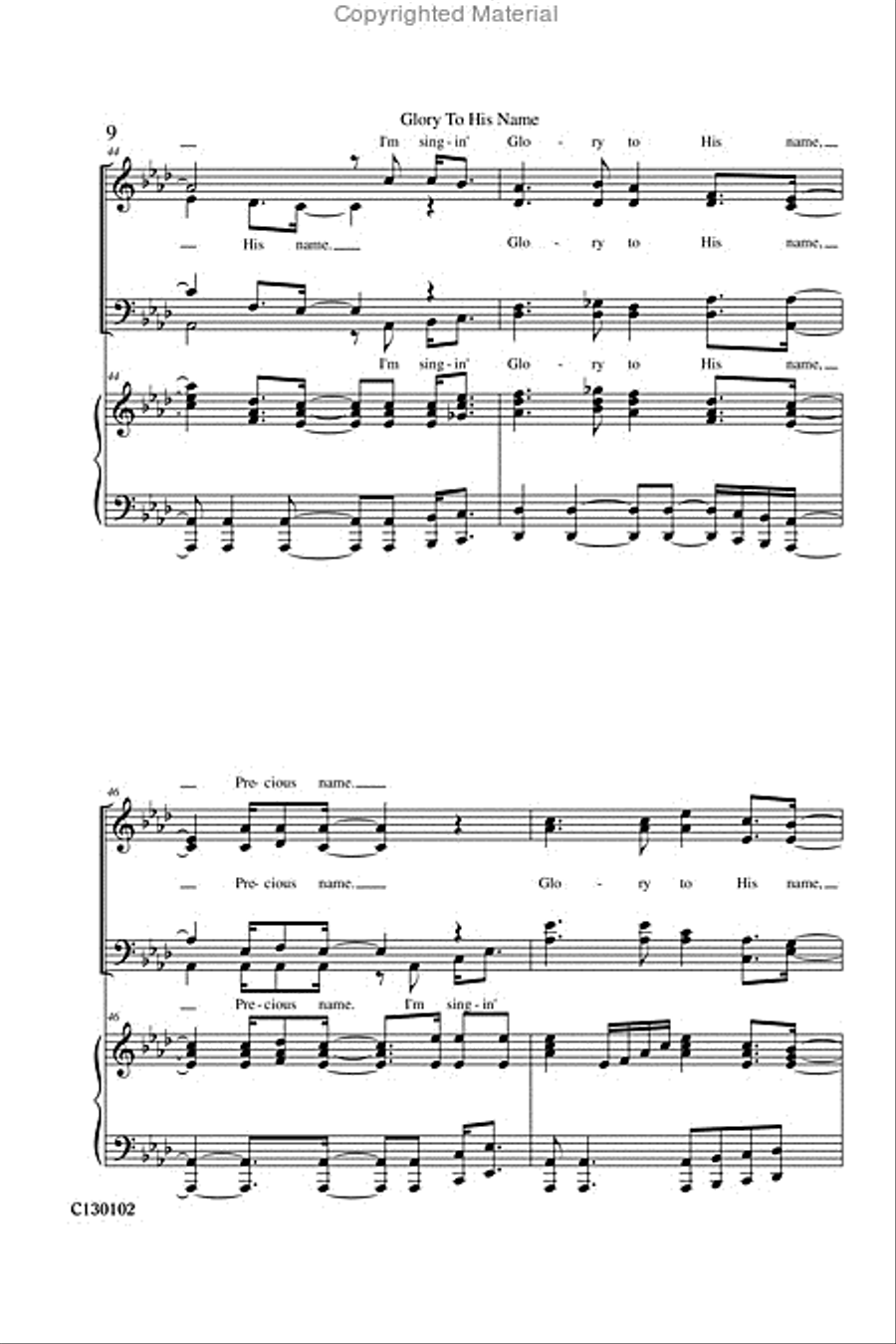 Glory To His Name Glory To His Name 4-Part scores gallery preview page 11