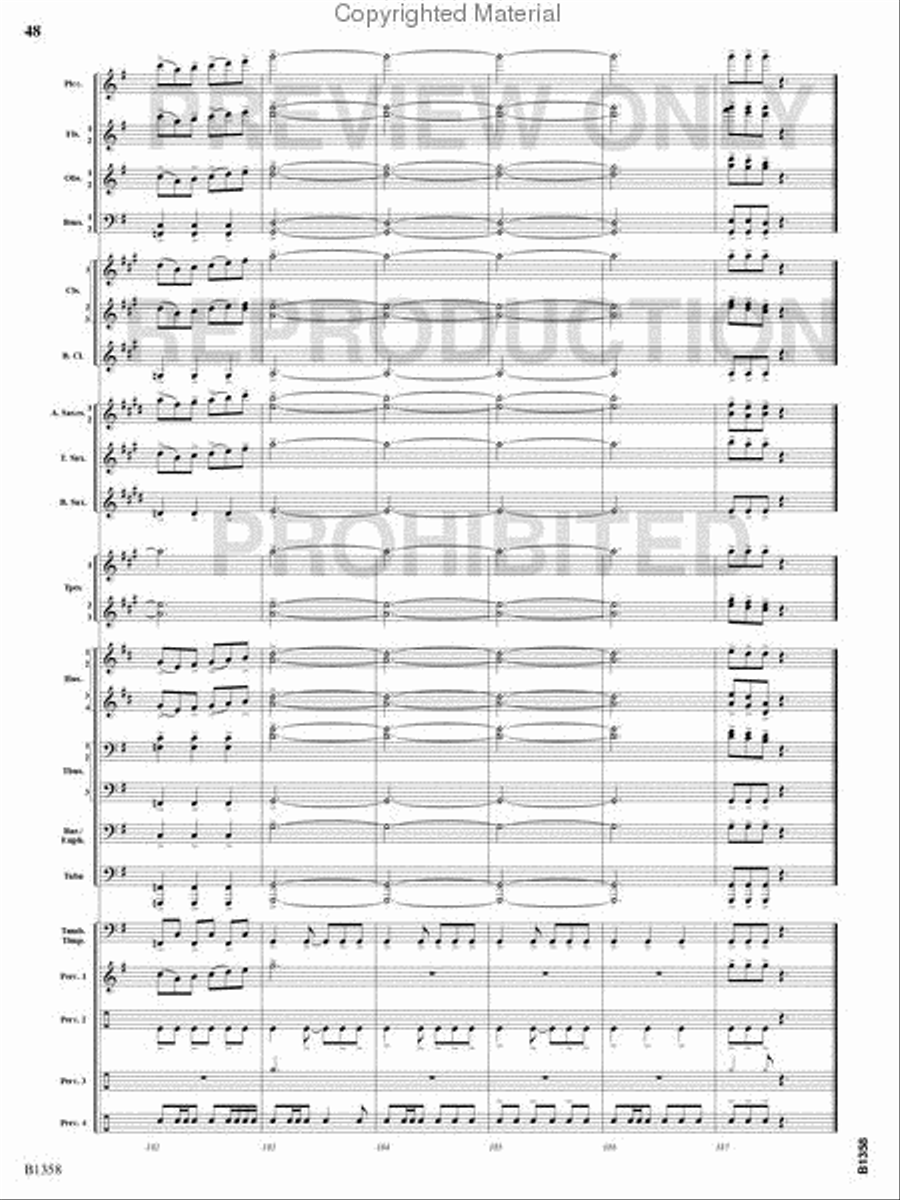 Three Celtic Dances Concert Band scores gallery preview page 47