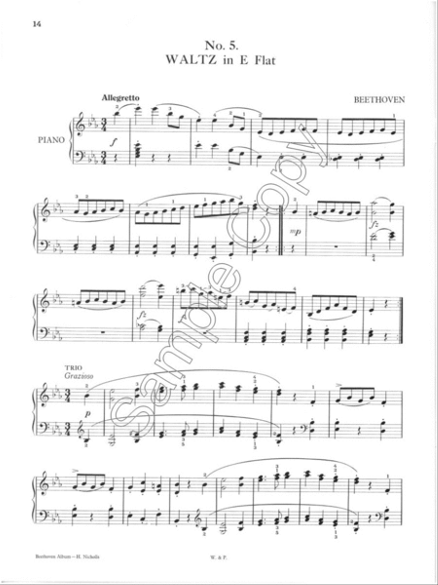 Beethoven - Silhouette Series Piano Solo scores gallery preview page 3