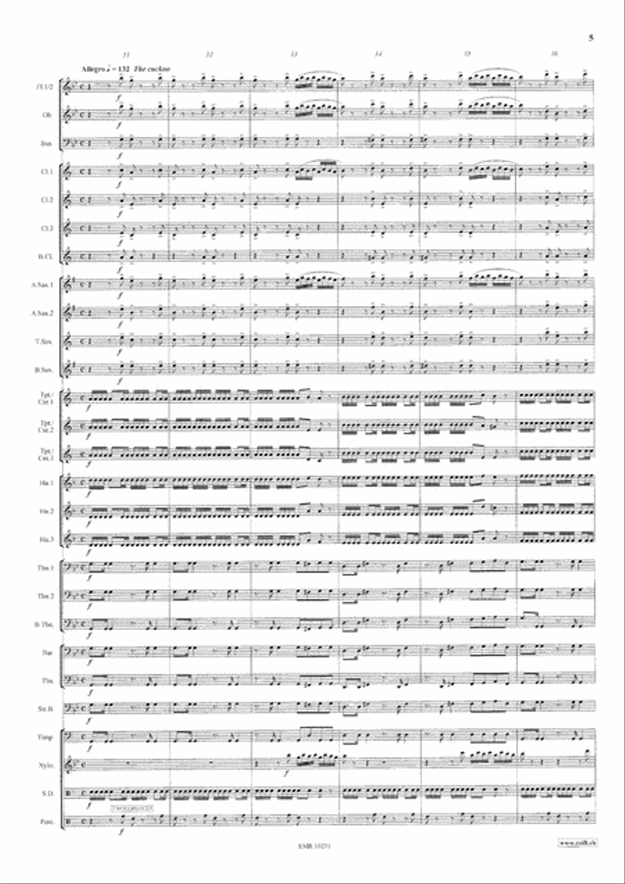 The Four Seasons The Four Seasons Concert Band scores gallery preview page 6