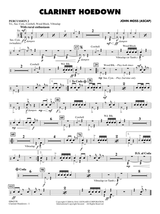 Clarinet Hoedown - Percussion 2