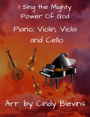 Book cover for I Sing the Mighty Power Of God, for Violin, Viola, Cello and Piano