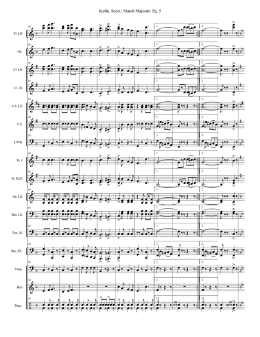 March Majestic - Extra Score Small Ensemble scores gallery preview page 5