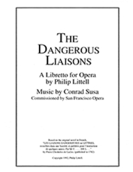 The Dangerous Liaisons (Opera Libretto)