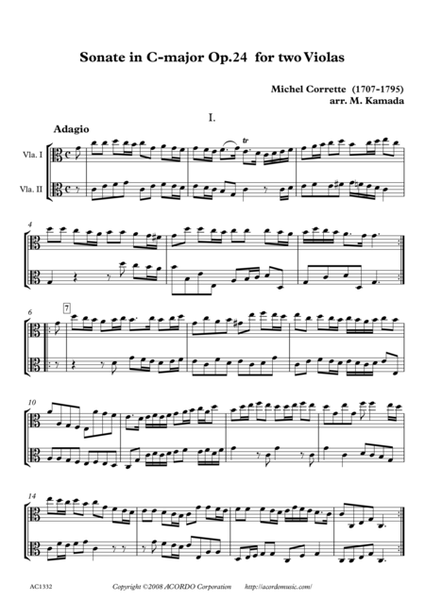 Sonate in C-major Op.24 for two Violas image number null