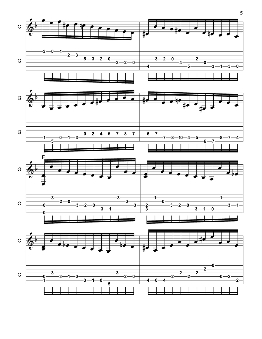 Chaconne BWV 1004 Arranged for Guitar Acoustic Guitar scores gallery preview page 5