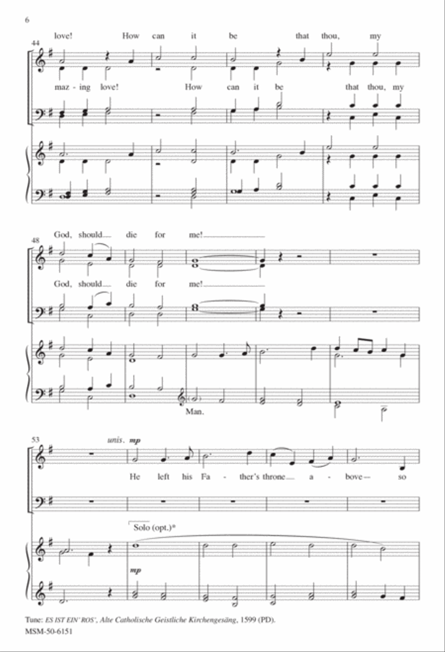 And Can It Be? 4-Part scores gallery preview page 4