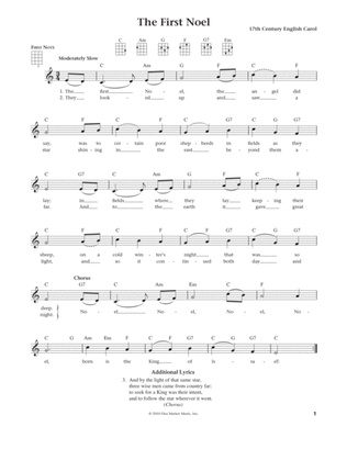 The First Noel (from The Daily Ukulele) (arr. Liz and Jim Beloff)