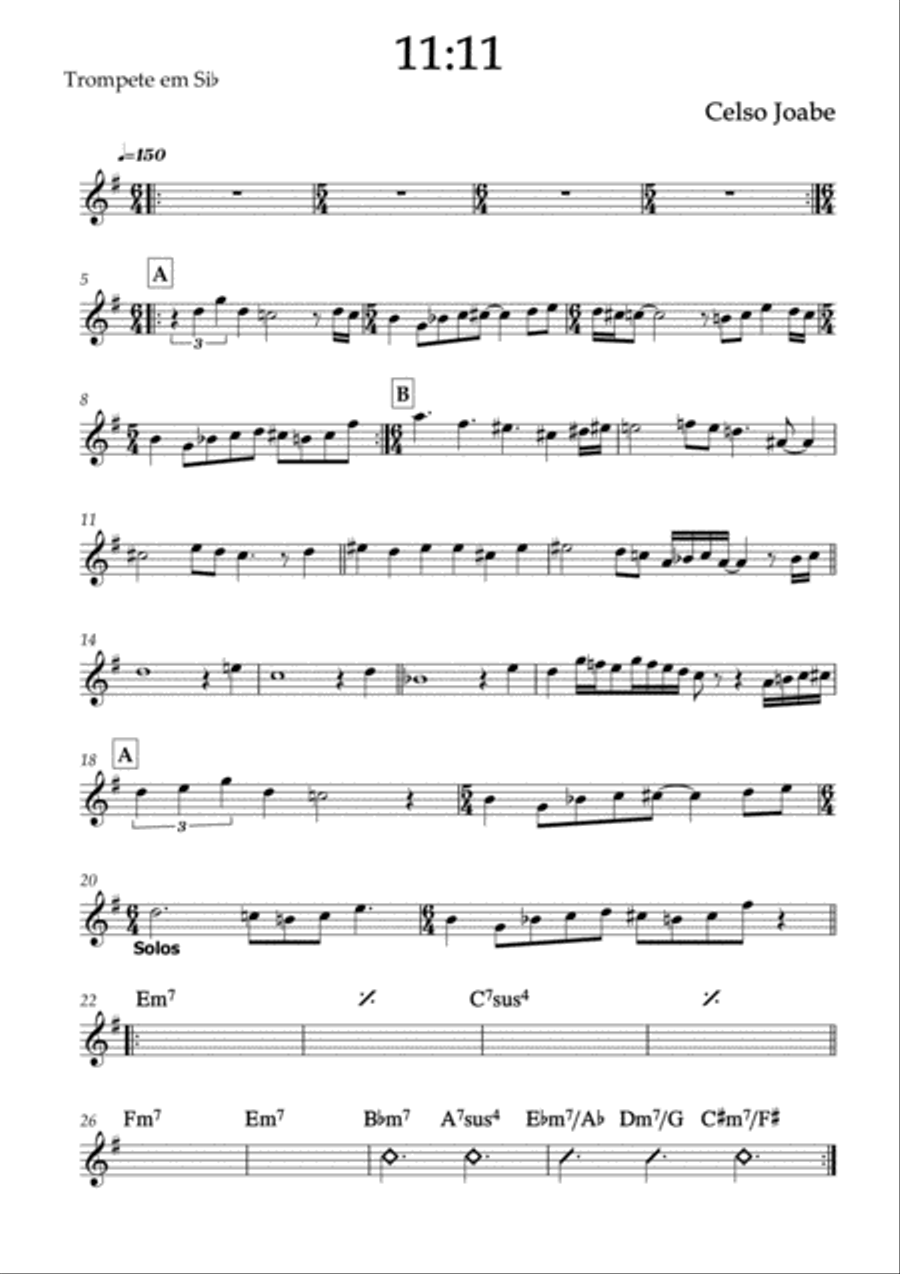 11:11 Small Ensemble scores gallery preview page 1