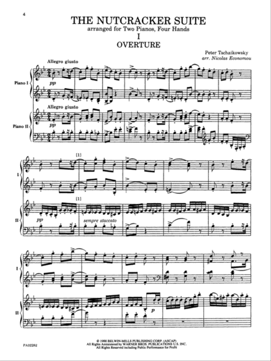 The Nutcracker Suite - 2 Pianos/4 Hands Small Ensemble scores gallery preview page 3