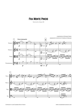Fra Monte Pincio, Nocturne for string quartet