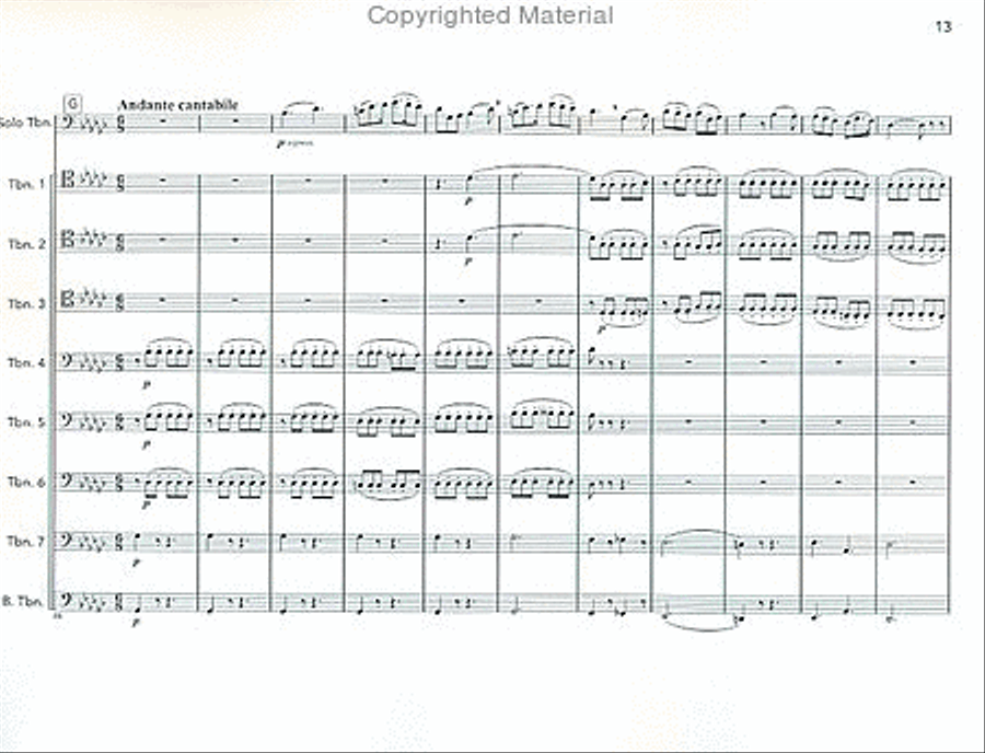 Concerto for Trombone Choir scores gallery preview page 4