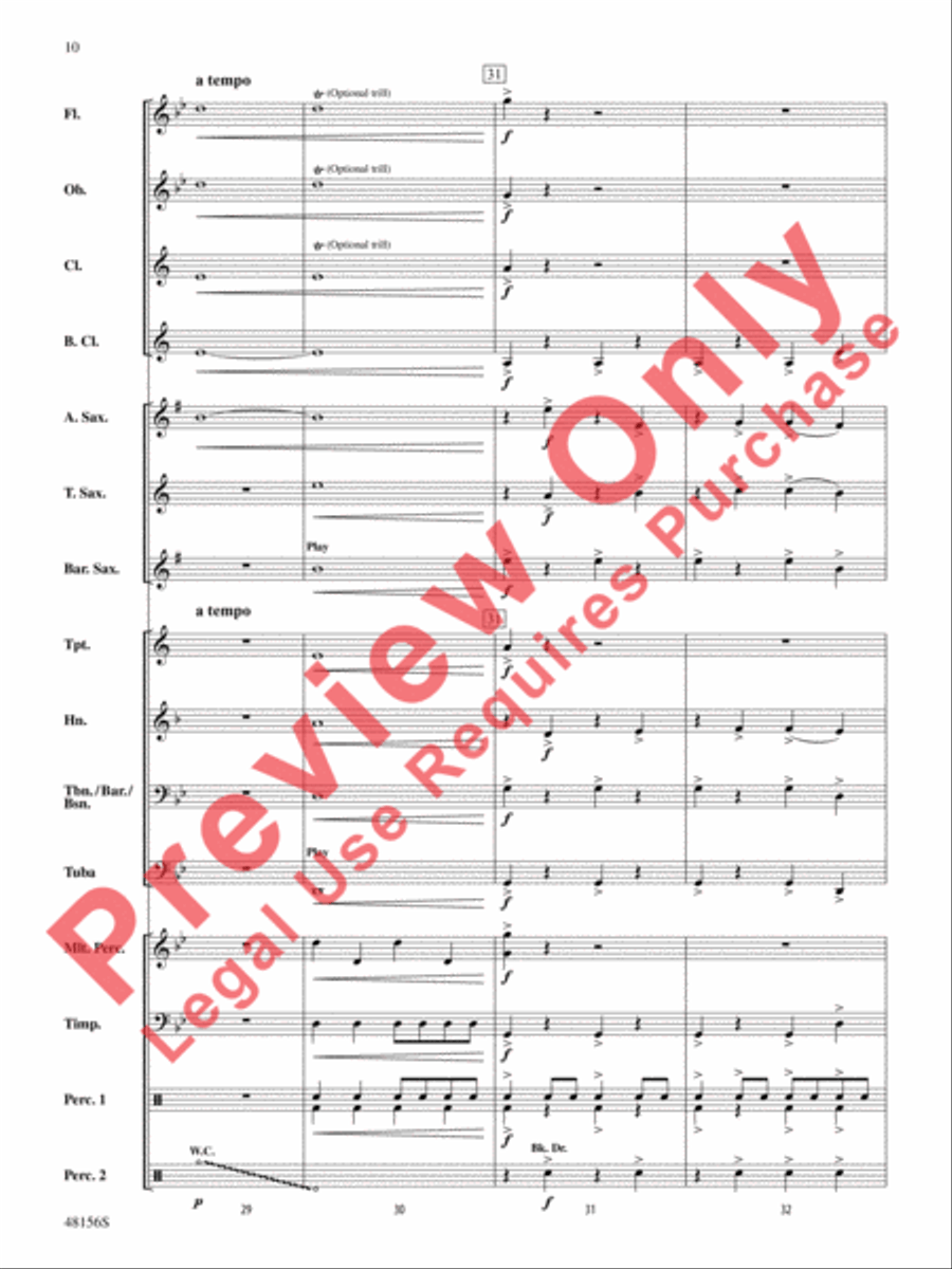 Vulcan's Forge Concert Band scores gallery preview page 11
