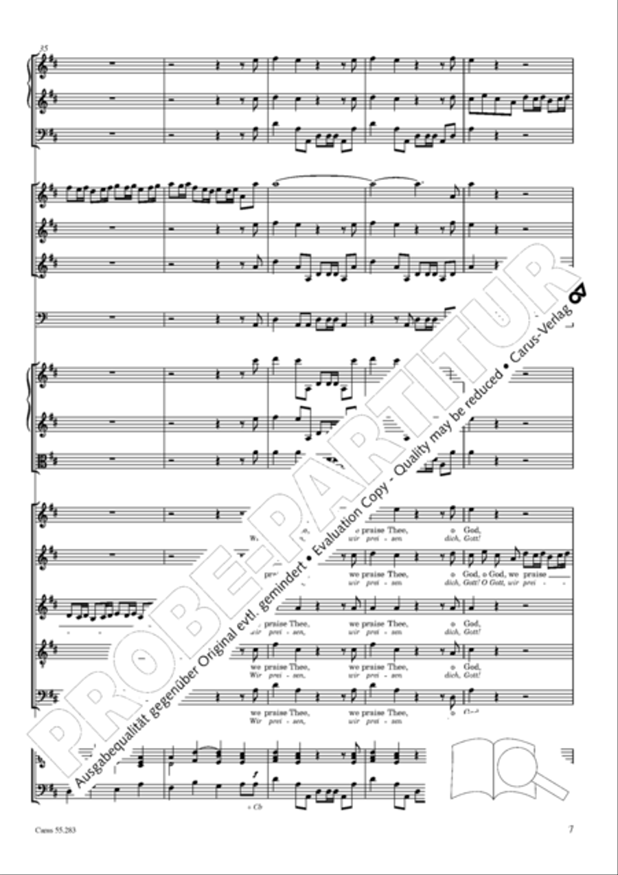 Te Deum for the Victory of Dettingen SSATB scores gallery preview page 24