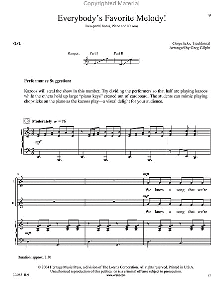 What a Novel Idea! 2-Part scores gallery preview page 6