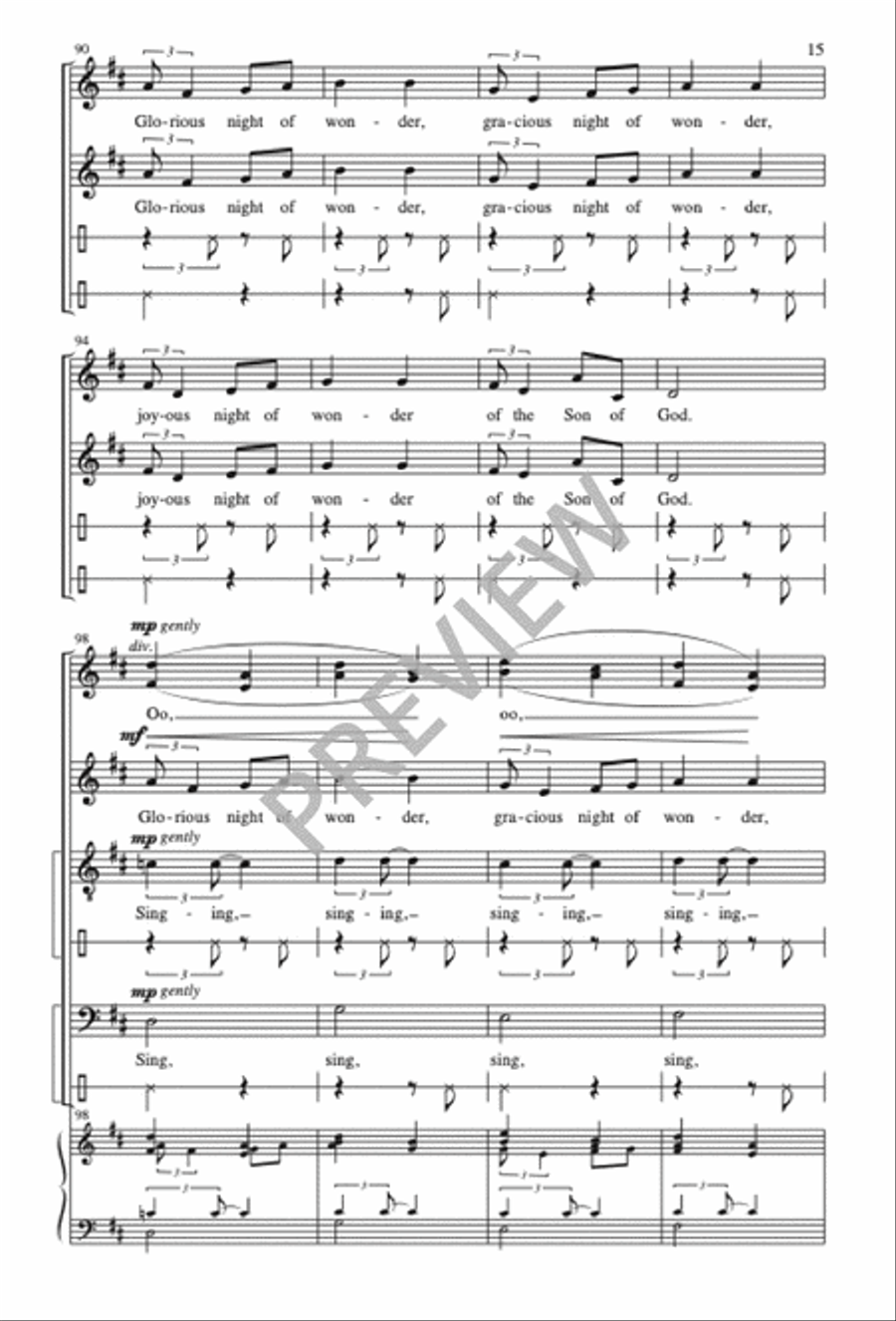 Singing, We Come Singing Divisi scores gallery preview page 15