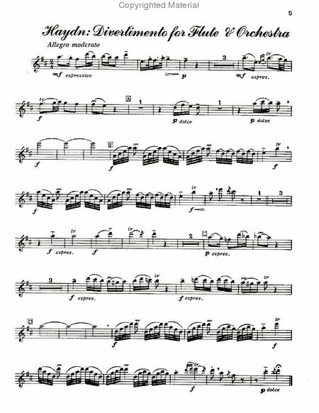 Haydn - Flute Concerto; Vivaldi - Bullfinch Concerto; Frederick "The Great" - Flute Concerto image number null