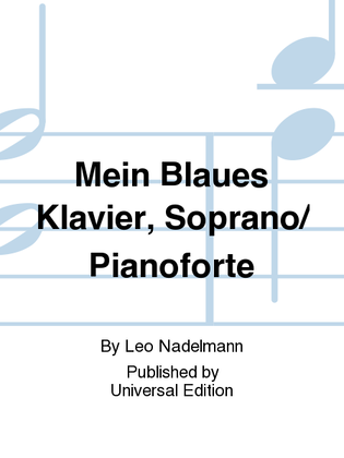 Mein Blaues Klavier, Soprano/Pianoforte