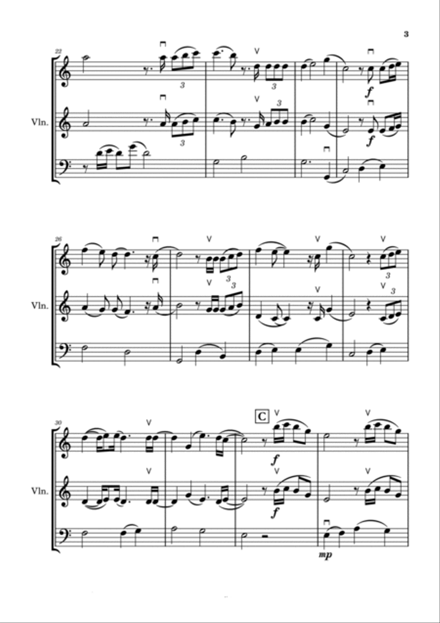 The Joker And The Queen (feat. Taylor Swift) String Trio scores gallery preview page 3