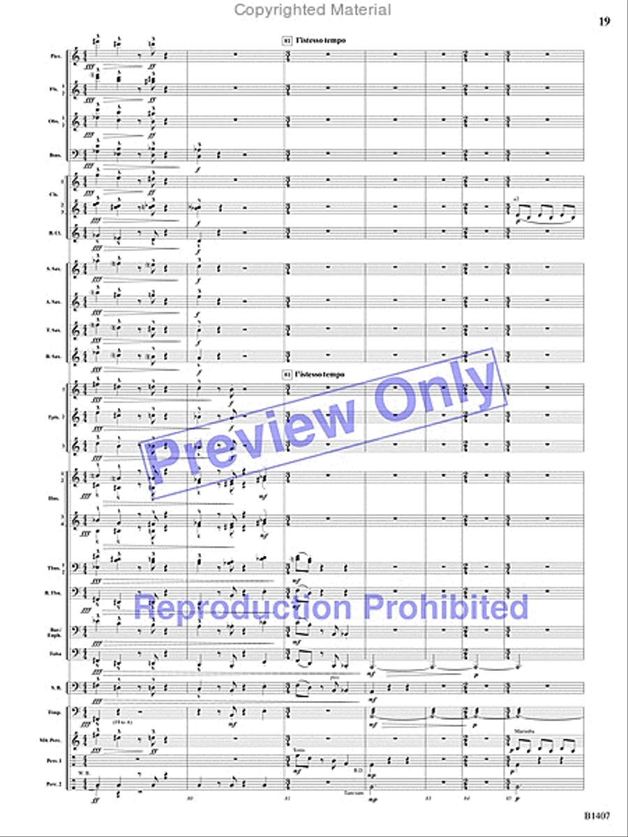 Antiphonal Fanfare Antiphonal Fanfare Concert Band scores gallery preview page 50