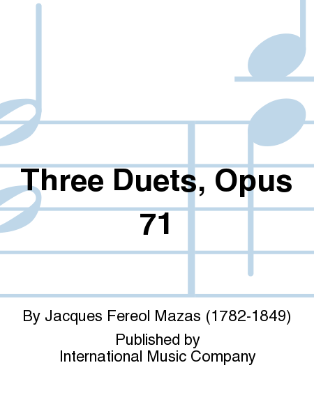 Three Duets, Op. 71 (PAGELS)