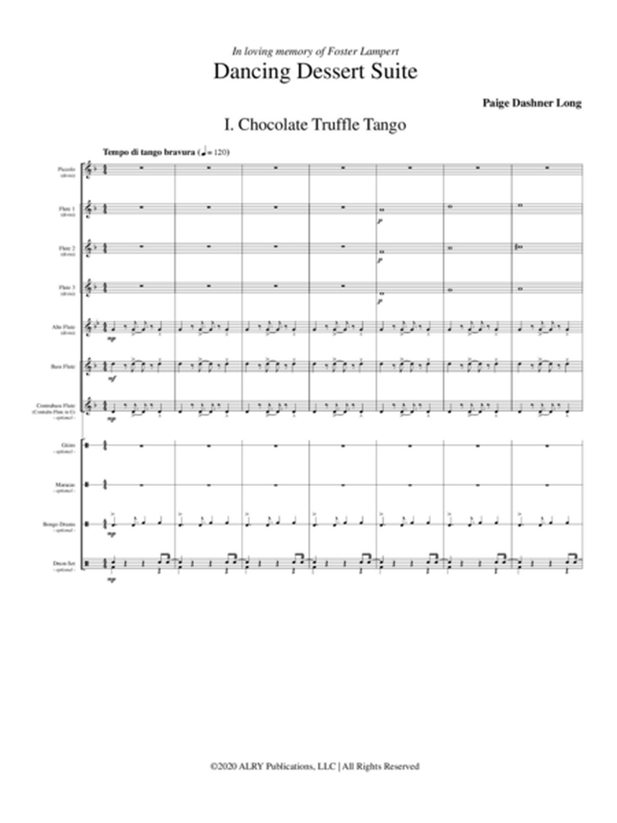 Dancing Dessert Suite for Flute Choir and Percussion