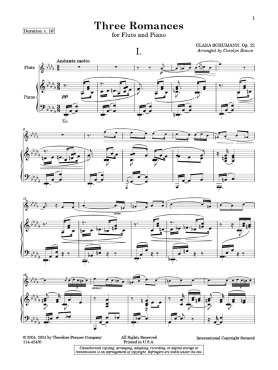 Three Romances Three Romances Chamber Music scores gallery preview page 2