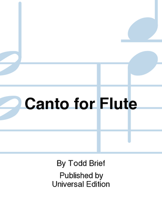 Canto For Flute
