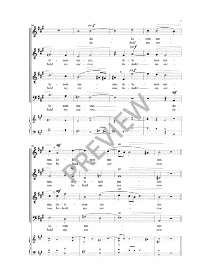 O Vos Omnes/O All You Who Pass By Sacred scores gallery preview page 2