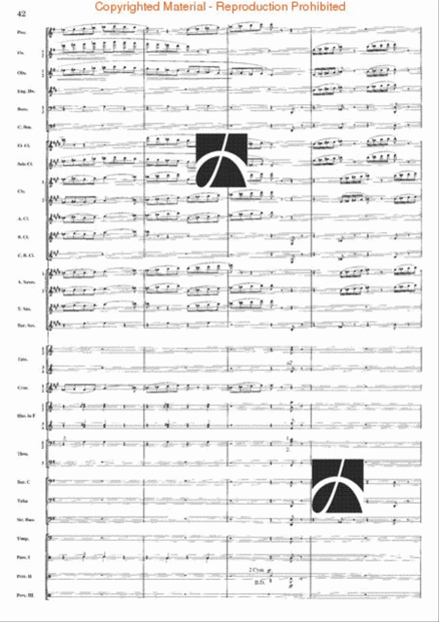 Belkis, Regina Di Saba (Part II) Concert Band scores gallery preview page 42