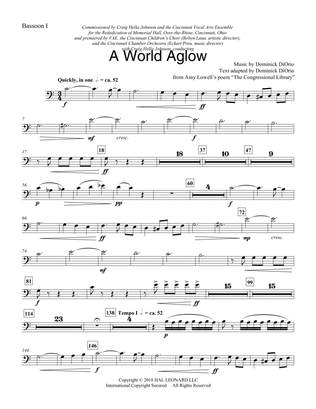 A World Aglow - Bassoon 1