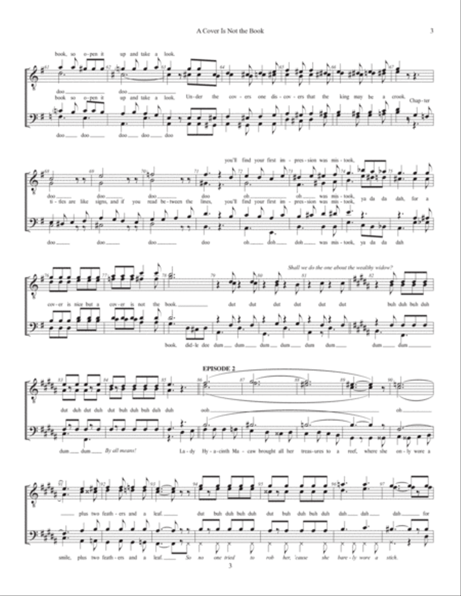 A Cover Is Not The Book A Cover Is Not The Book A Cappella scores gallery preview page 3