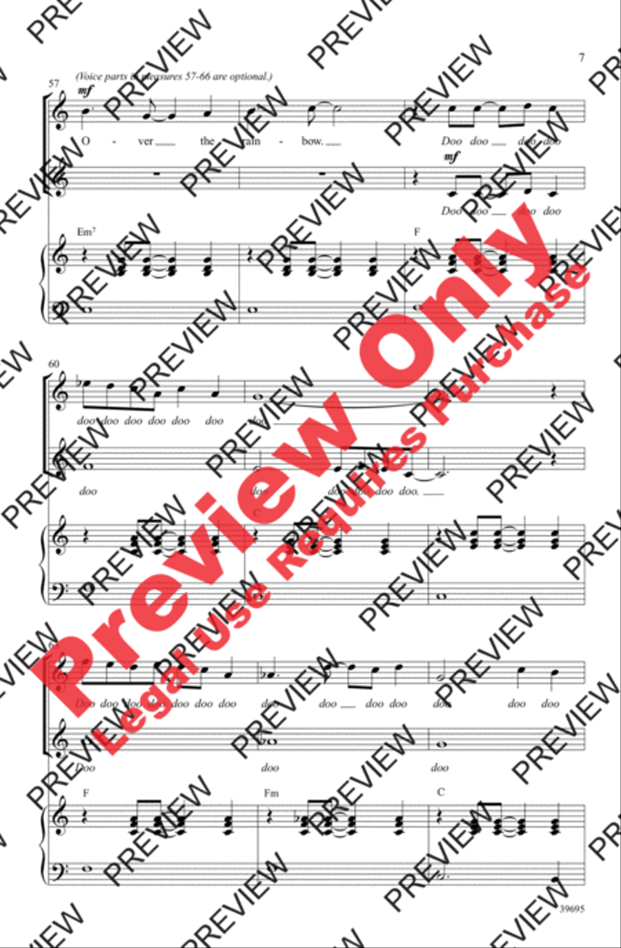 Over the Rainbow 2-Part scores gallery preview page 18