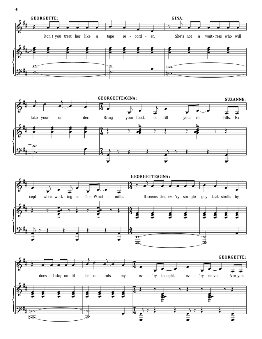 A Better Haircut (from Amélie The Musical) Voice scores gallery preview page 6
