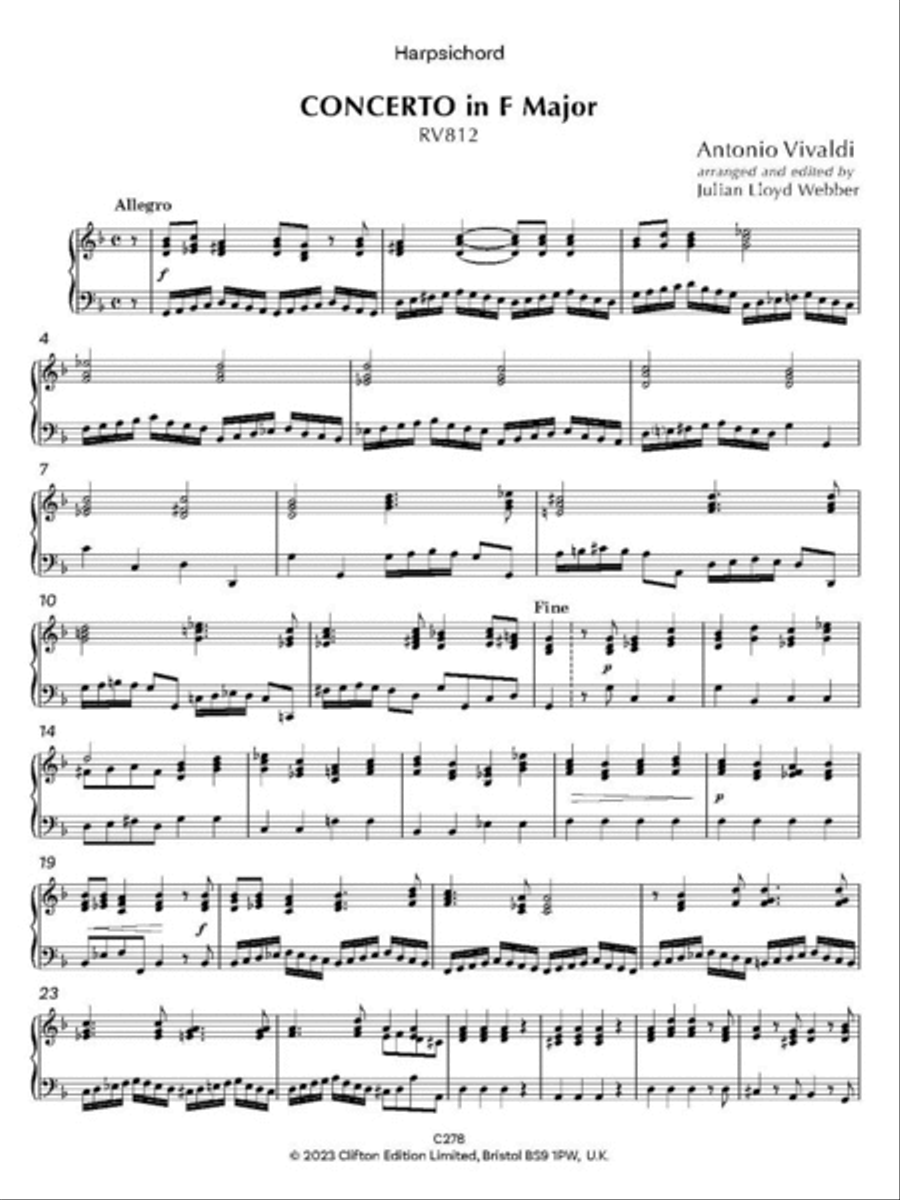 Concerto in G minor RV81 Score scores gallery preview page 2