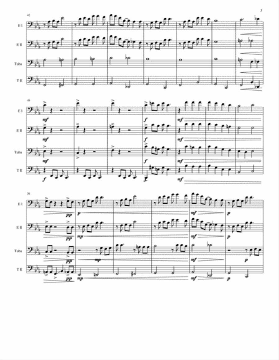 Ain't Misbehavin' Brass Ensemble scores gallery preview page 3