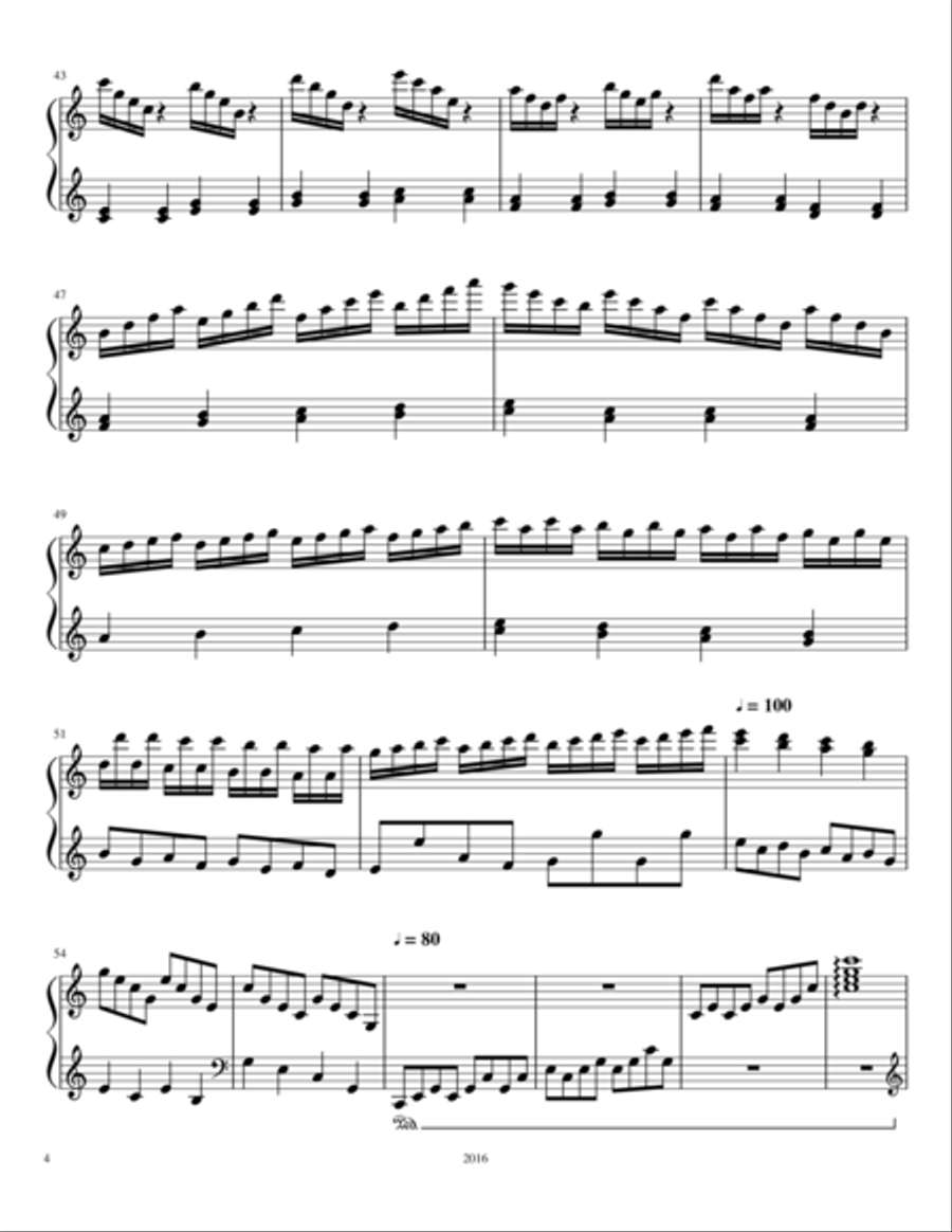 The Diving Mockingbird Piano Solo scores gallery preview page 4