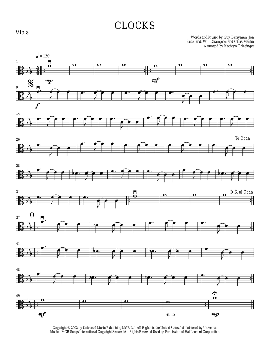 Clocks Clocks String Quartet scores gallery preview page 5